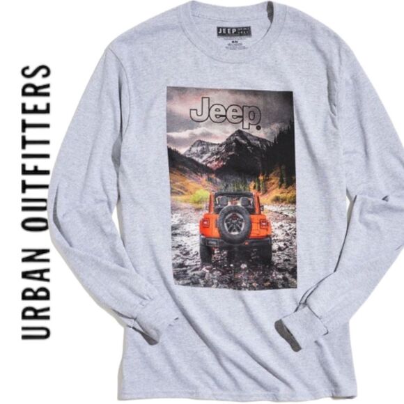 NEW Jeep Mountain Range UO Urban Outfitters Long Sleeve Shirt T-Shirt Tee M L XL - Picture 1 of 2